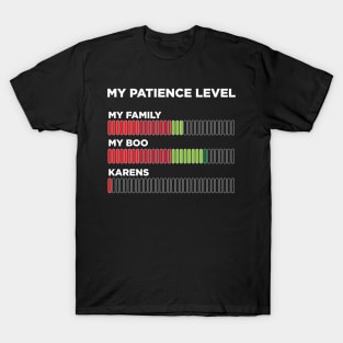 My Patience Levels T-Shirt